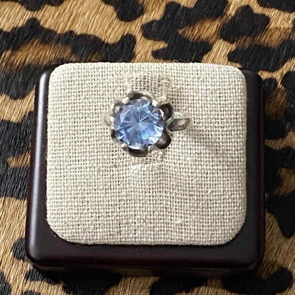 Genuine Aquamarine Set on a genuine 925 silver ring - Picture 4 of 5